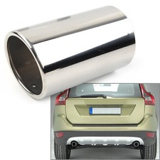 Car Stainless Steel Rear Exhaust Pipe Tail Muffler Tip For Volvo S60 V60 XC60