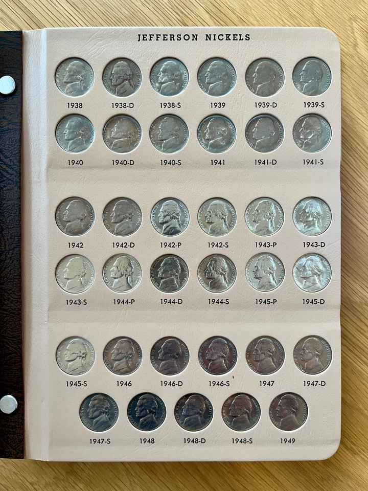 1938-2005 Jefferson Nickels BU + Proofs Dansco Album Complete Set - Image 4 of 4