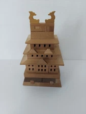 [Rare] Yamanaka Gumi Wood Workshop Castle With Puzzle Directions
