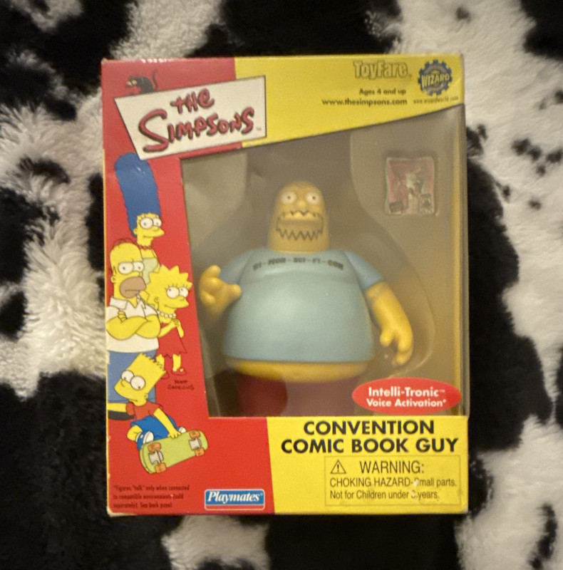 Playmates The Simpsons Comic Book Guy Intelli-Tronic Voice Activation Figure