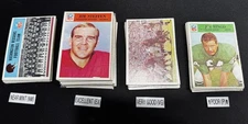 1966 Philadelphia Football Cards 1-198 (P-NM) - You Pick - Complete Your Set