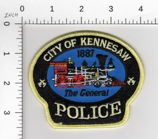 KENNESAW (THE GENERAL 🚂 TRAIN ) GEORGIA  COLOR ISSUE COLLECTIBLE POLICE PATCH
