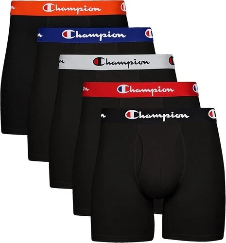 Champion Elite Men's 2 or 5 Boxer Briefs Everyday Fit New Free Shipping