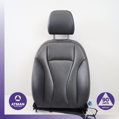 17-19 Audi 4M Q7 Front Left Side Upper Seat Cushion w/ Headrest Black OEM