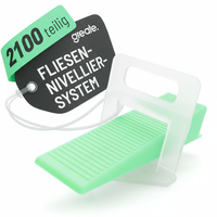 Fliesen Nivelliersystem 2Mm - 2000 Zuglaschen 100 Keile - Fliesenleger Werkzeug