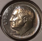 1965 10c Roosevelt Dime Philadelphia Mint Clad US coin (#148-1413/RB6)
