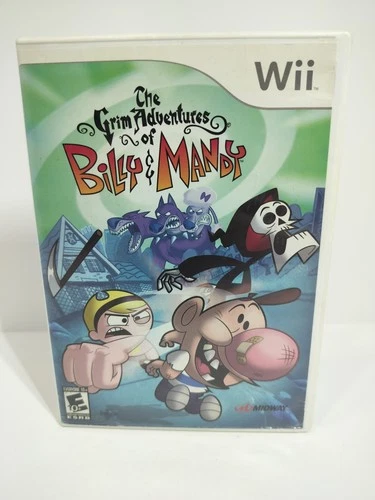 Grim Adventures of Billy & Mandy (Nintendo Wii) missing manual, marking on disc