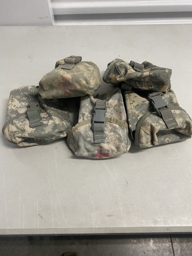Lot Of 5 USGI Molle 2 UCP Improved First Aid Kit Pouch IFK Pouch ACU  - 第 3/7 張圖片