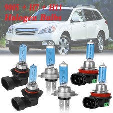 9005 H7 H11 Halogen Headlight + Fog Light Bulbs For Subaru Legacy Outback 10-12