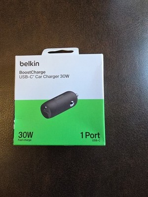 Belkin BoostCharge USB-C Car Charger with PPS 30W for Apple Samsung Google 