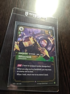 Riftbound TCG League of Legends Blitzcrank 067/298 Origins NM FOIL