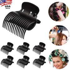 12Pcs Hot Roller Clips for Hair Curler Claw Clip Replacement Hair Section USA