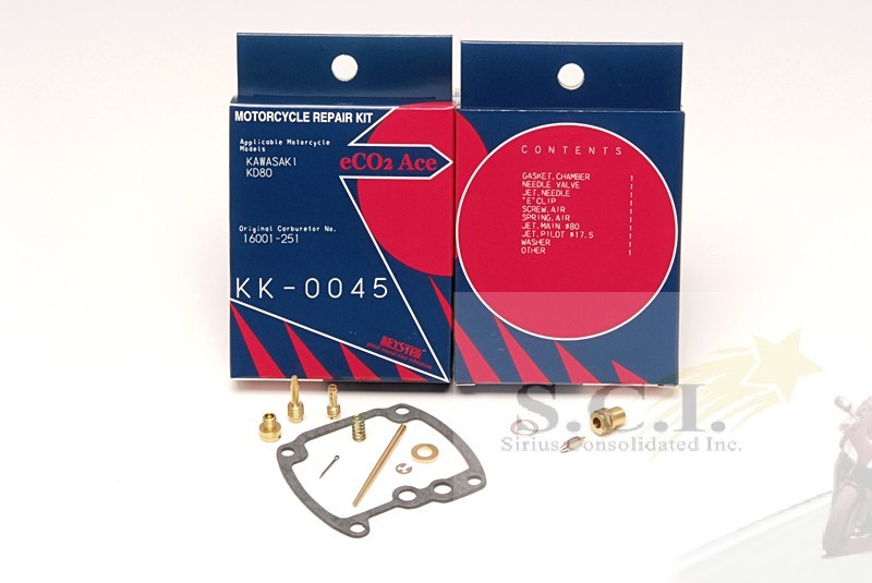 KAWASAKI KD80 KD 80 KEYSTER CARBURETOR CARB REBUILD REPAIR KIT