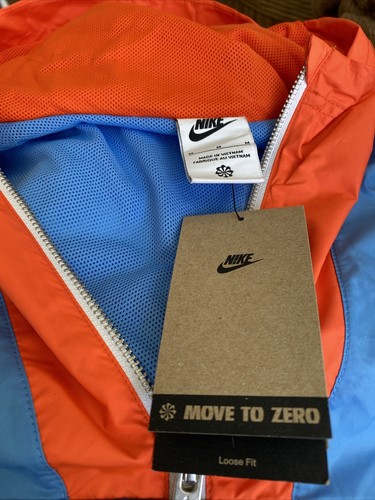 Nike Sportswear Circa 72 Kids Oversized Hoodie Unisex Youth M Blue Orange NWT - Picture 2 of 6
