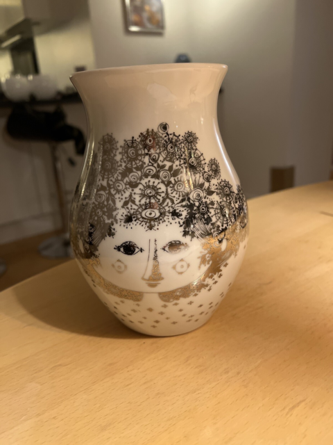 Vase, Vase, Bjørn Wiinblad, Højde 18 cm. Udgået af…