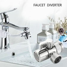 Faucet Diverter Valve Cpunter Kitchen Sink To Garden M22 x M24 Hose Adapter NEW