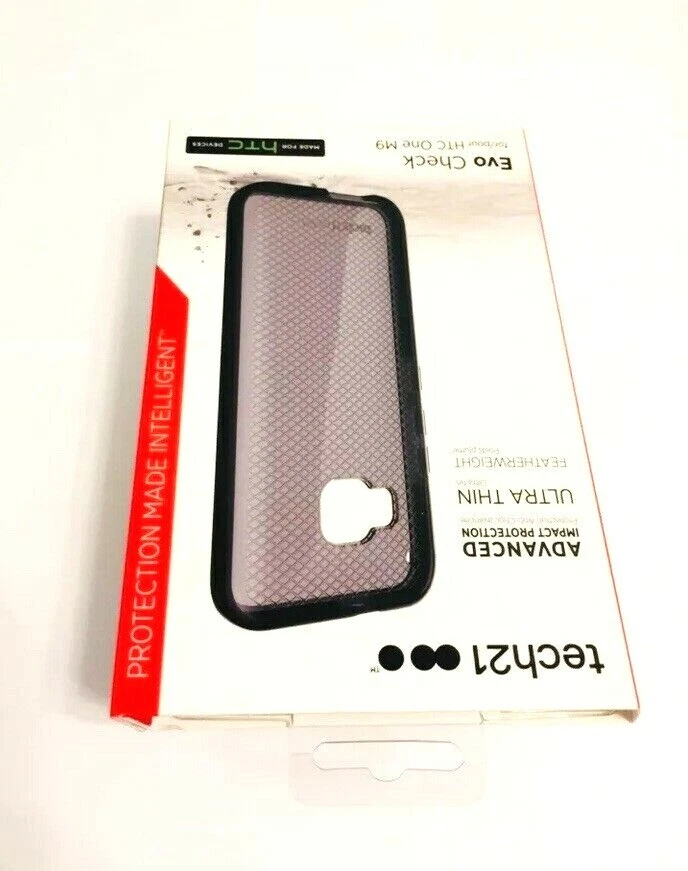 Tech 21 Evo Check FlexShock Case/Cover For HTC One M9  in CLEAR/BLACK Colors - Image 4 of 4