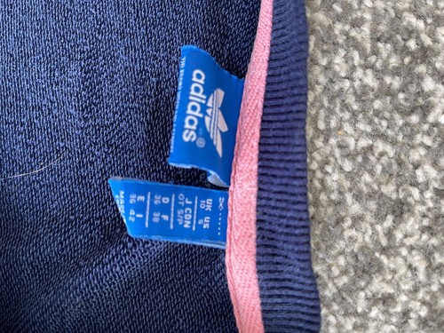Adidas Jumper Size 10 navy Long Sleeve Sweatshirt - Picture 2 of 2