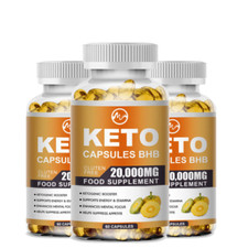 Keto BHB Pills 20000MG - Weight Loss Fat Burner, Keto Diet Detox Capsules