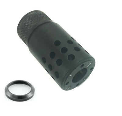 .308/ .300 blackout 5/8x24 thread mini slip over muzzle brake anodized ...