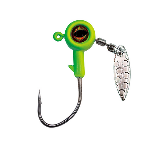 10 Pezzi Freccette Ombreggiate Sottospin Jig Heads Gancio da Pesca con Lama di Salice Esca Crappie - Foto 4 di 29