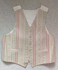 Mens Waistcoat XXXL Floral Embroided Used