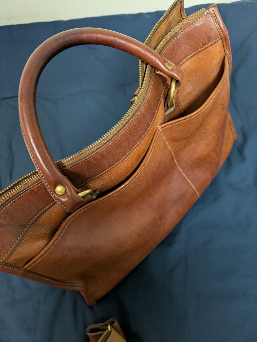 Ghurka No.5 The Examiner Leather Business Shoulder Bag Men's