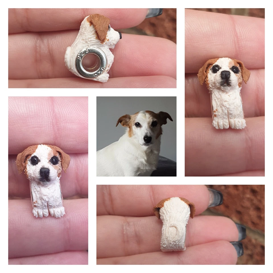 Berloque personalizado de contas para animais de estimação joia pulseira presente cachorro coelho coelho - Imagem 4 de 4