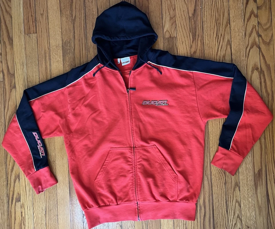 Ducati Gearbox Red Sweatshirt (XL) + Ducati Gearbox Red Black Long Sleeve (XL) - Image 3 of 4