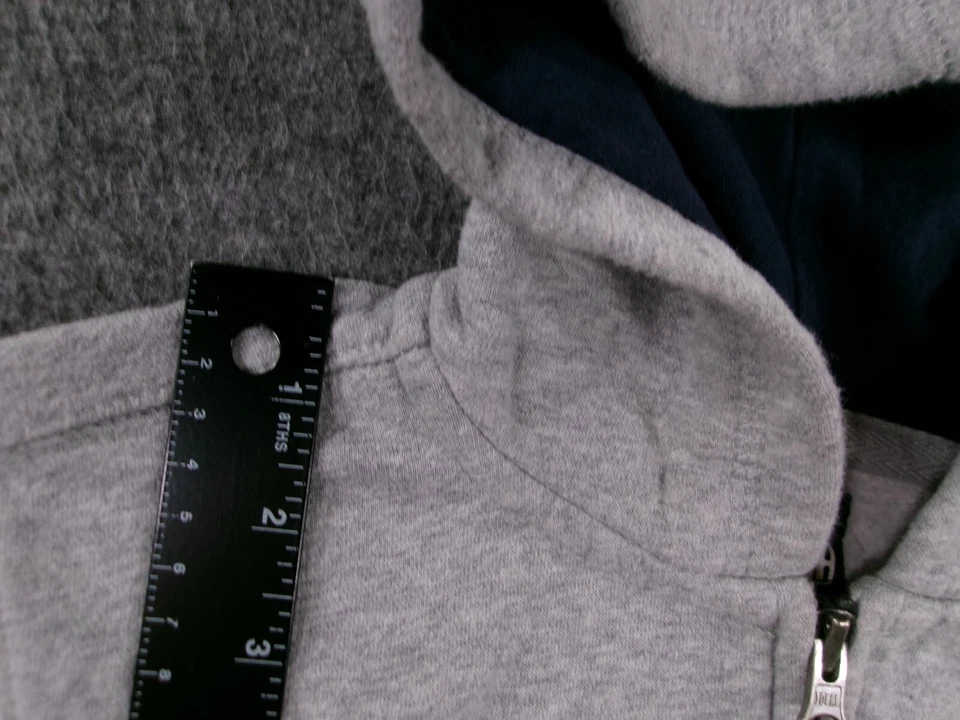 Osh Kosh Sweatshirt Youth 6 Gray Full Zip Hoodie Spellout Causal 90s - Image 4 of 4