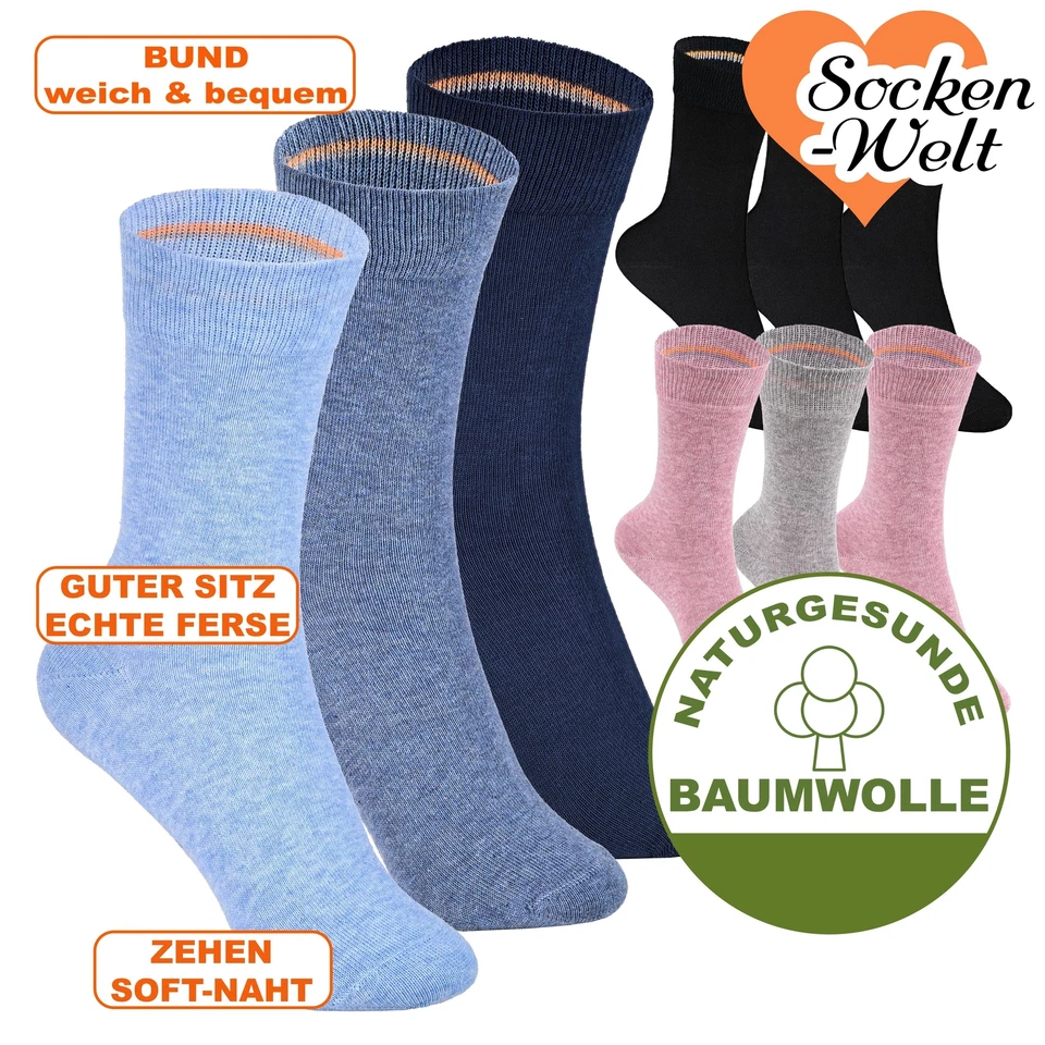 Socken ohne Gummidruck f. Kinder, Teenager, Damen CAMANO