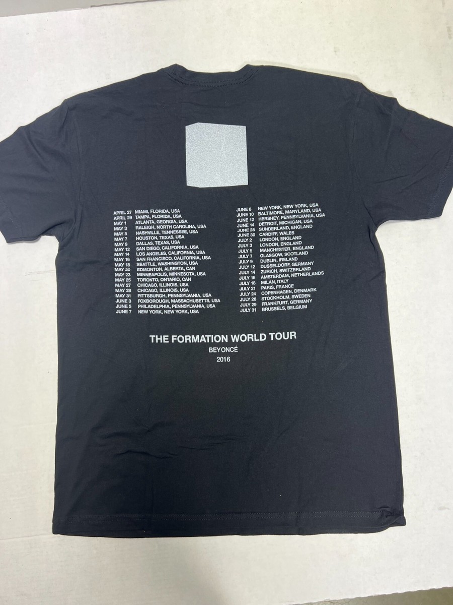 BEYONCE The Formation World TOUR 2016 TEE BLACK T-SHIRT