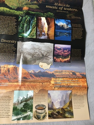 2010 Zion National Park Springdale Utah Brochure Map NPS - Picture 10 of 11
