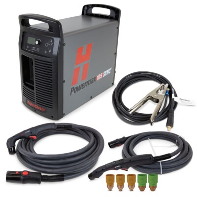 Hypertherm Powermax 105 Sync Plasma w/CPC 25ft 75� and 15� Hand Torch (059634)