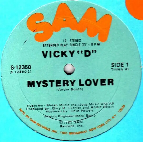 Vicky D Mystery Lover Vinyl Single 12inch NEAR MINT Sam Records | eBay