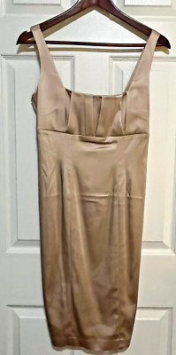 Vintage Calvin Klein Cocktail Party Dress Champagne Color Size 4 Bodycon |  eBay