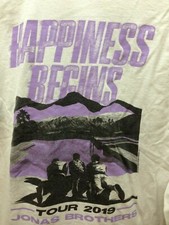 Men's Rock Band Happiness Begins Tour 2019 Jonas Brothers T-shirt M a174 