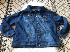 Ellos Women's Plus Size 24 Denim Jacket Stretchy. Blue. G4