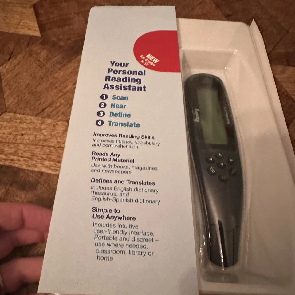 Pluma de lectura Wizcom K-12 bolígrafo escáner edición básica ¡Nueva caja abierta! Foto 3 de 4