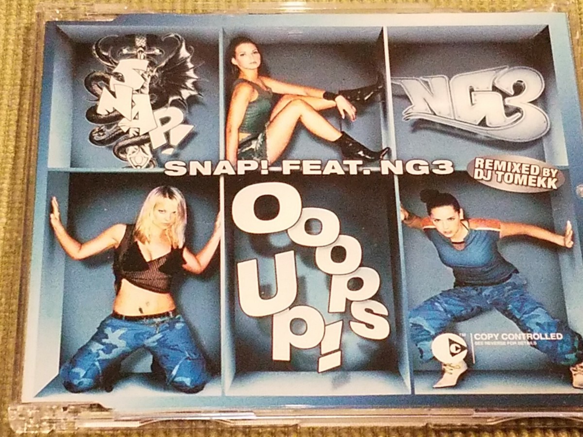SNAP feat. NG3 OOOPS UP! RARE 3 TRACK IMPORT REMIX CD FREE
