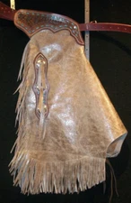 Custom Made Leather Chinks/Distressed Leather/New Chaps/Made In USA