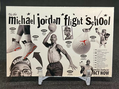 1991 Nike Mars Blackmon Spike Lee Michael Jordan FLIGHT SCHOOL #6 GRADE RDY MINT