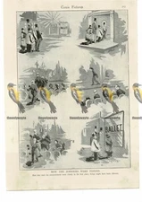 How the Johnnies were Fooled, Victorian Cartoon, Book Illustration (Print), 1895