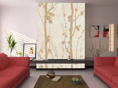 3D Cloth Branch G17725 Wallpaper Wall Murals Removable Self-adhesive Honey