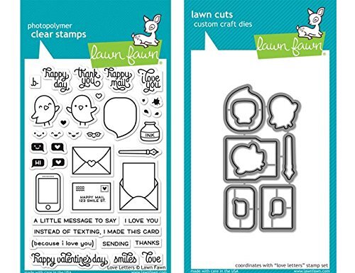 Clear Stamp & Die Set - Love letters LF1292 & LF1293