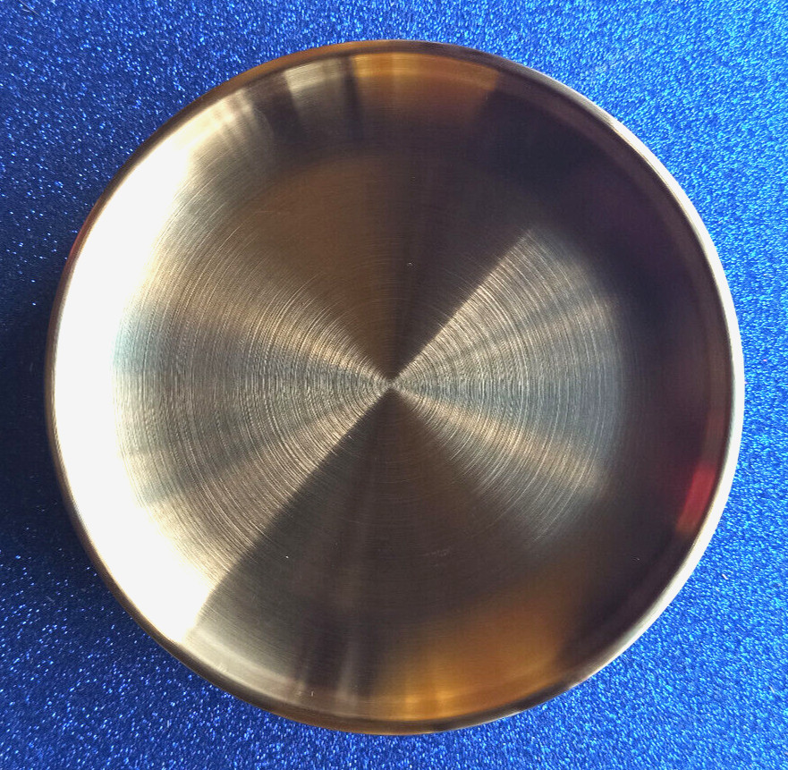 1 x Räucherstäbchen Schale Teller Messing Eschenfänger 14cm Gold