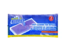 1x SCRUB BUDDIES DEEP CLEANING PAD REFILLS, SWIFFER, WETJET SWEEPER 3-Conunt