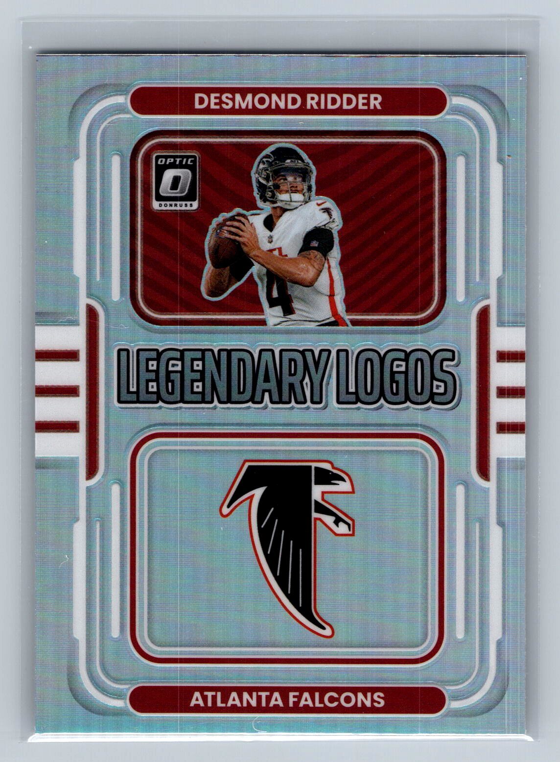 2022 Donruss Optic Desmond Ridder Legendary Logos #LL-3 Atlanta Falcons