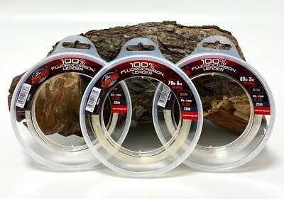 Fox Rage Strike Point Fluorocarbon Leader 0,60mm 0,75mm 0,90mm Schnur Vorfach