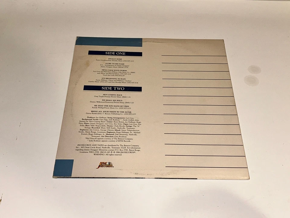 Jimmy Swaggart It’s Going To Rain Lp 145 LP 22S - Image 4 of 4
